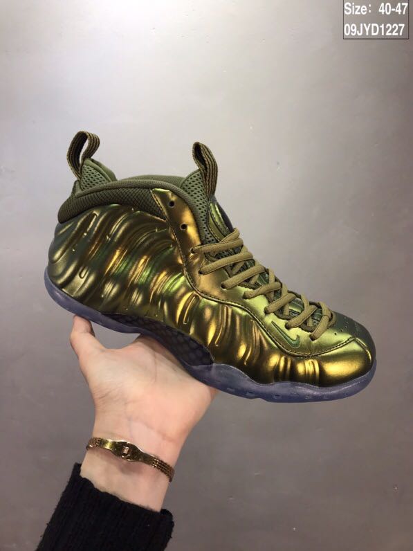 New Arrival Nike Air Foamposite 1 All Gold - Click Image to Close